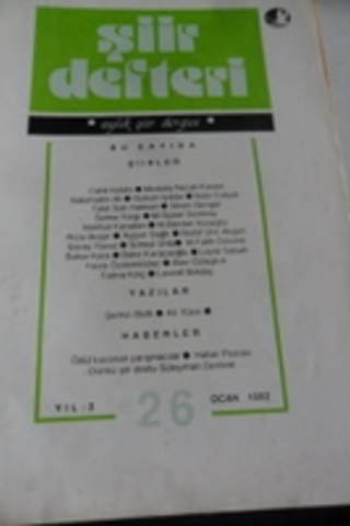 Şiir Defteri 1991 / 26