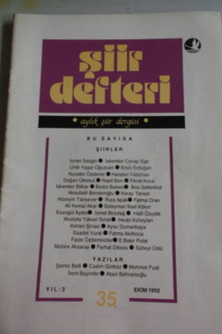 Şiir Defteri 1992 / 35