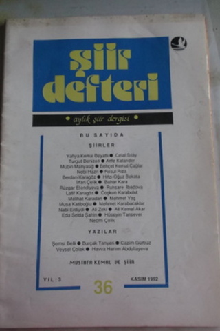 Şiir Defteri 1992 / 36