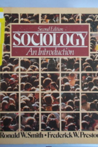 Sociology An Introduction Ronald W. Smith