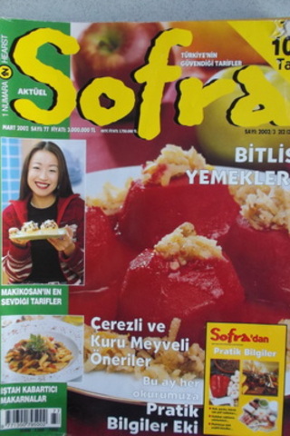 Sofra Aylık Yemek Dergisi 2002 / 77
