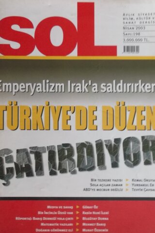 Sol Aylık Siyaset, Kültür ve Sanat Dergisi 2003/198