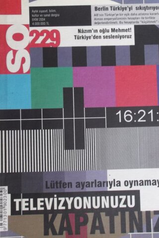 Sol Aylık Siyaset, Kültür ve Sanat Dergisi 2004/229
