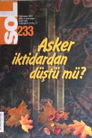 Sol Aylık Siyaset, Kültür ve Sanat Dergisi 2005/233