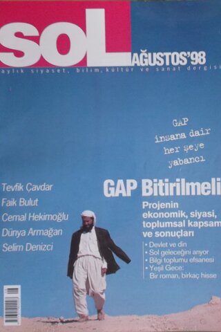 Sol Haftalık Siyaset, Bilim, Kültür ve Sanat Dergisi 1998 / Ağustos