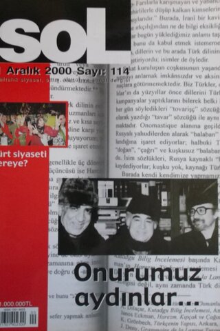 Sol Haftalık Siyaset, Bilim, Kültür ve Sanat Dergisi 2000 / 114