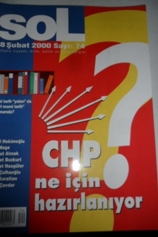 Sol Haftalık Siyaset, Bilim, Kültür ve Sanat Dergisi 2000 / 74