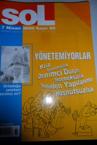 Sol Haftalık Siyaset, Bilim, Kültür ve Sanat Dergisi 2000 / 80