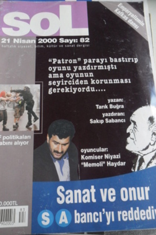 Sol Haftalık Siyaset, Bilim, Kültür ve Sanat Dergisi 2000 / 82