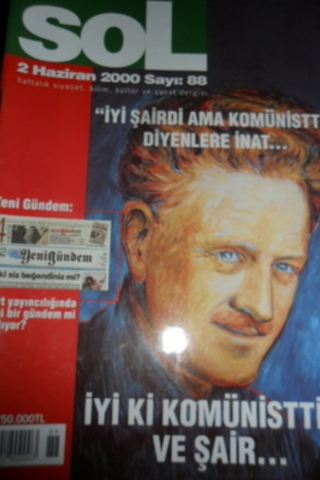 Sol Haftalık Siyaset, Bilim, Kültür ve Sanat Dergisi 2000 / 88