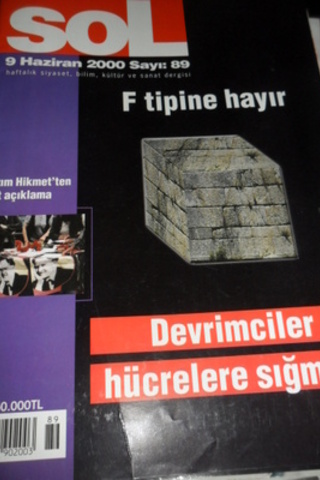 Sol Haftalık Siyaset, Bilim, Kültür ve Sanat Dergisi 2000 / 89