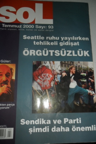Sol Haftalık Siyaset, Bilim, Kültür ve Sanat Dergisi 2000 / 93