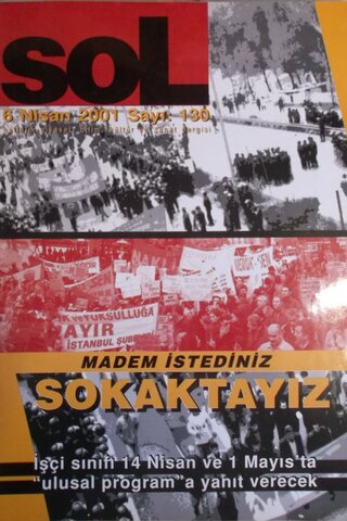 Sol Haftalık Siyaset, Bilim, Kültür ve Sanat Dergisi 2001 / 130