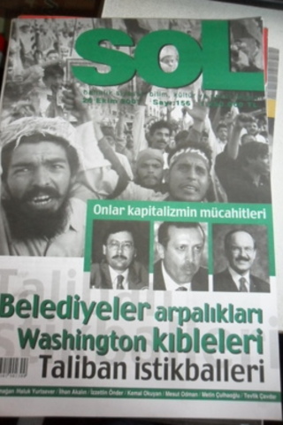 Sol Haftalık Siyaset, Bilim, Kültür ve Sanat Dergisi 2001 / 156
