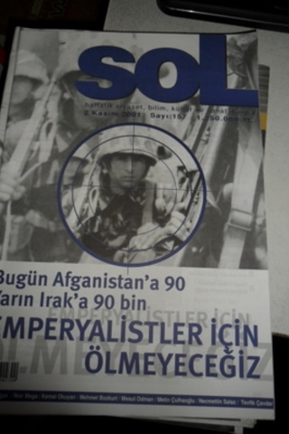 Sol Haftalık Siyaset, Bilim, Kültür ve Sanat Dergisi 2001 / 157