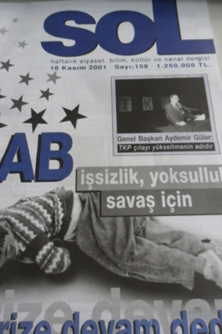 Sol Haftalık Siyaset, Bilim, Kültür ve Sanat Dergisi 2001 / 159