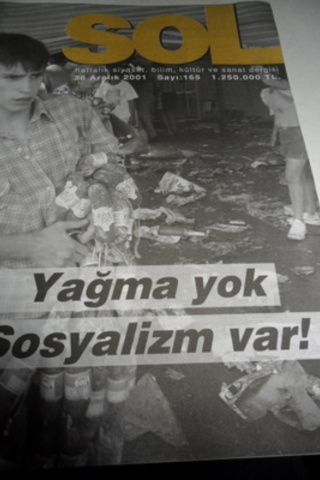 Sol Haftalık Siyaset, Bilim, Kültür ve Sanat Dergisi 2001 / 165