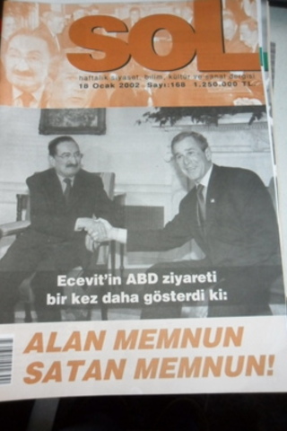 Sol Haftalık Siyaset, Bilim, Kültür ve Sanat Dergisi 2002 / 168