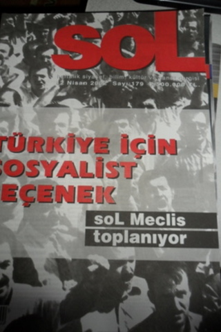 Sol Haftalık Siyaset, Bilim, Kültür ve Sanat Dergisi 2002 / 179