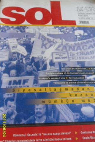 Sol Haftalık Siyaset, Bilim, Kültür Ve Sanat Dergisi 2003 / 200