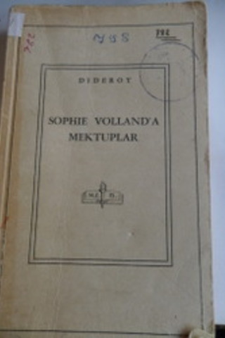 Sophie Volland'a Mektuplar Denis Diderot