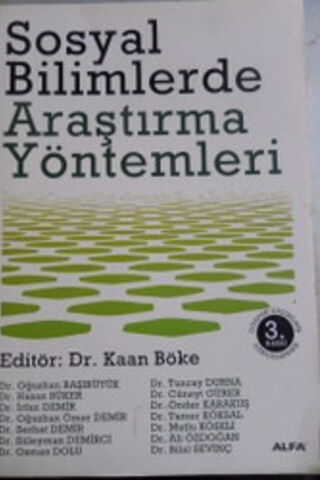 Sosyal Bilimlerde Araştırma Yöntemleri Kaan Böke