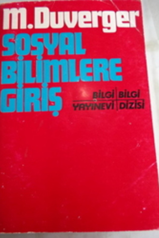 Sosyal Bilimlere Giriş M. Duverger