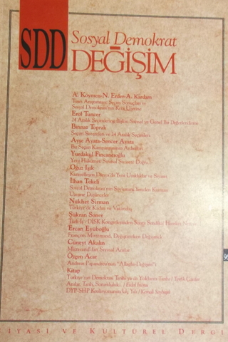 Sosyal Demokrat Değişim 1996/1