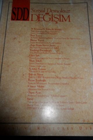 Sosyal Demokrat Değişim 1996 / 1