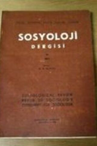 Sosyoloji Dergisi 12 / 1957