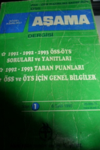 Sözel Ağırlıklı Aşama