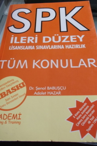 SPK İleri Düzey Lisanslama Sınavlarına Hazırlık Şenol Babuşcu
