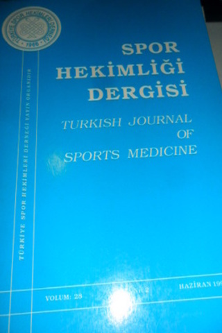 Spor Hekimliği Dergisi Türkiye Spor Hekimleri Derneği