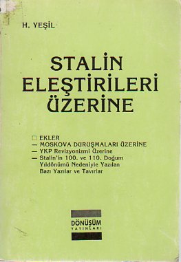 Stalin Eleştirileri Üzerine H. Yeşil