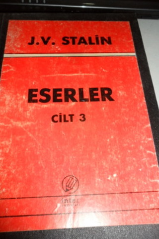 Stalin Eserler Cilt 3 Josef V. Stalin