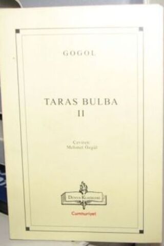 Taras Bulba II Nikolay Vasilyeviç Gogol