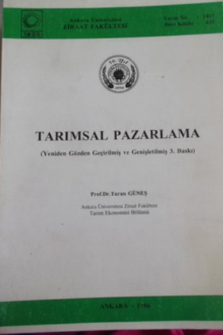 Tarımsal Pazarlama Turan Güneş