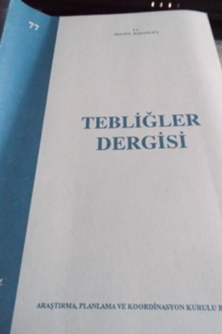 Tebliğler Dergisi 1993 / 77