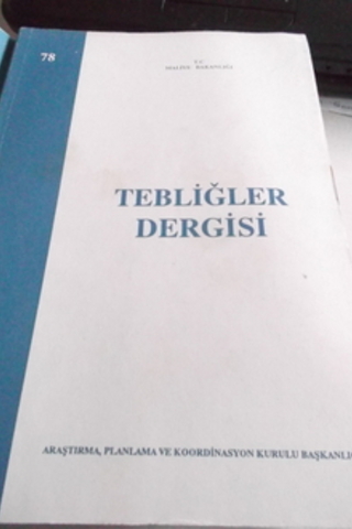 Tebliğler Dergisi 1993 / 78