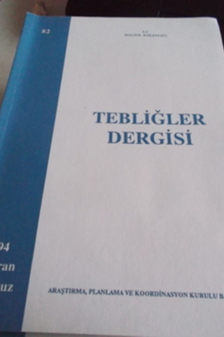 Tebliğler Dergisi 1994 / 82