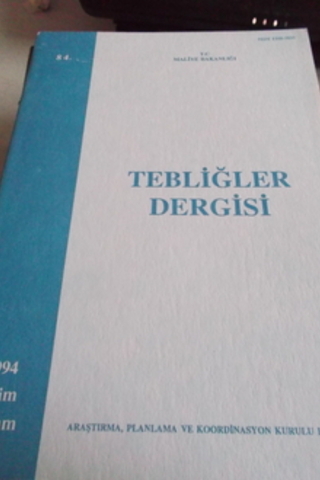 Tebliğler Dergisi 1994 / 84