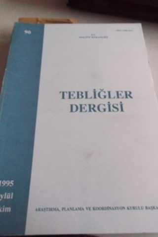 Tebliğler Dergisi 1995 / 90