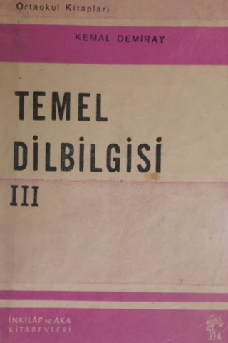 Temel Dilbilgisi III Kemal Demiray