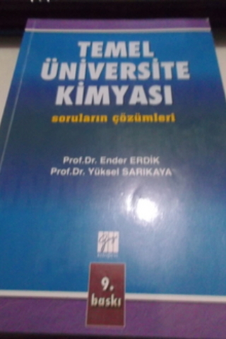 Temel Üniversite Kimyası Soruların Çözümü Ender Erdik