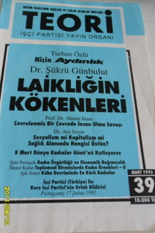 Teori Aylık Dergi 1993 / 39