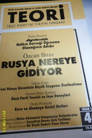 Teori Aylık Dergi 1993 / 40