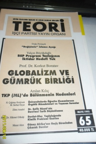 Teori Aylık Dergi 1995 / 65