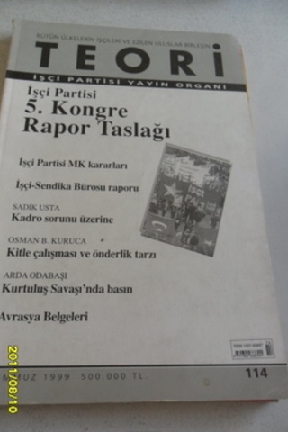 Teori Aylık Dergi 1999 / 114