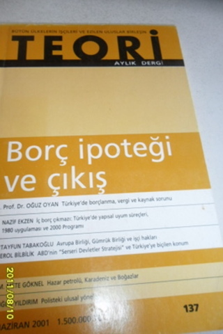 Teori Aylık Dergi 2001 / 137