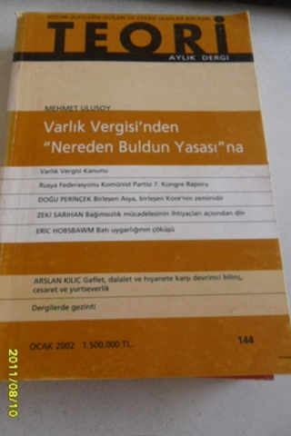 Teori Aylık Dergi 2002 / 144